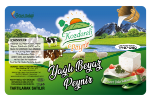 rulo etiket pp opak peynir